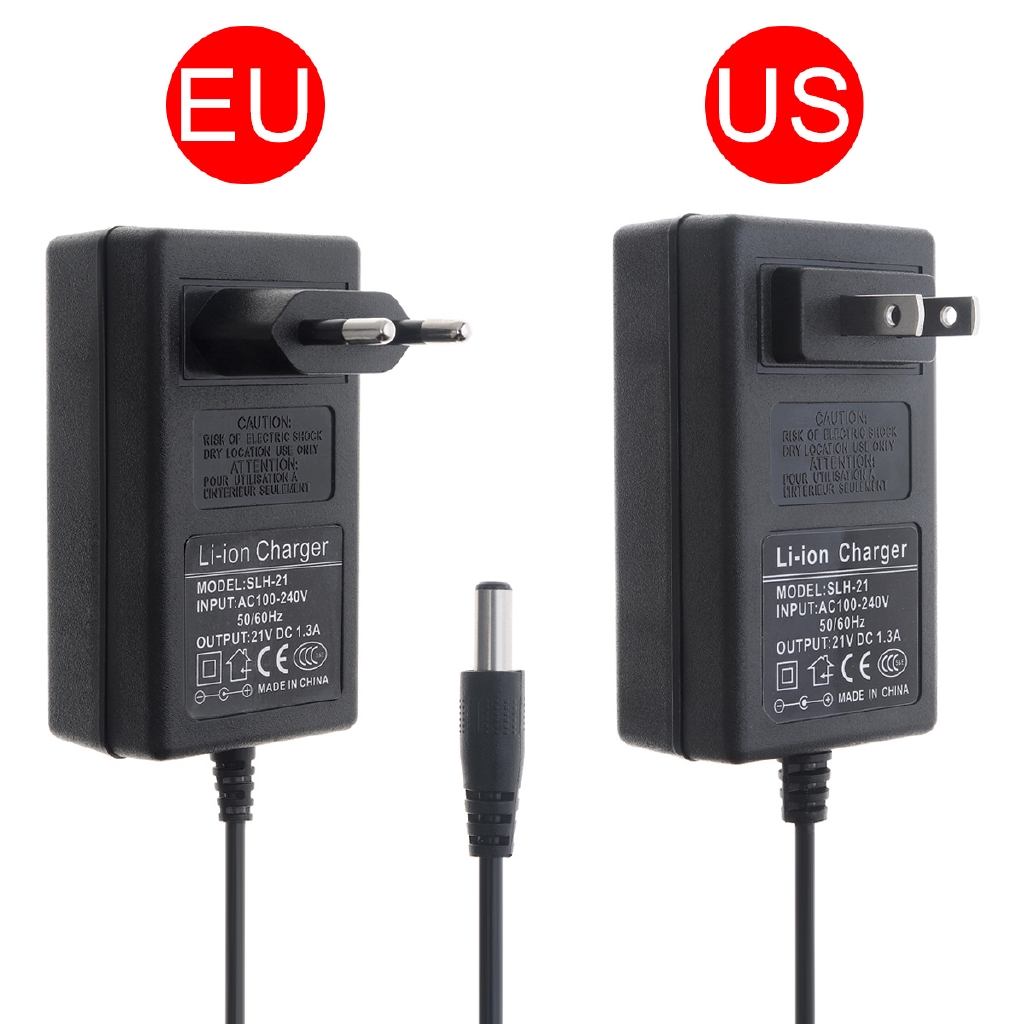 Adaptor Pengisi Daya Bor Elektrik 90cm 21V Steker EU / US