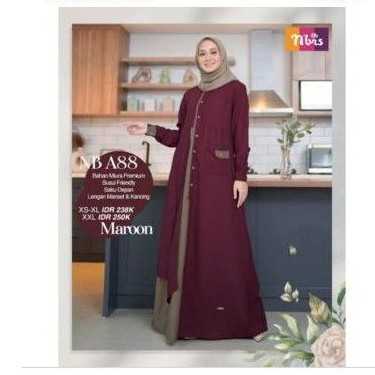 *NB A88 GAMIS NIBRAS MAROON
