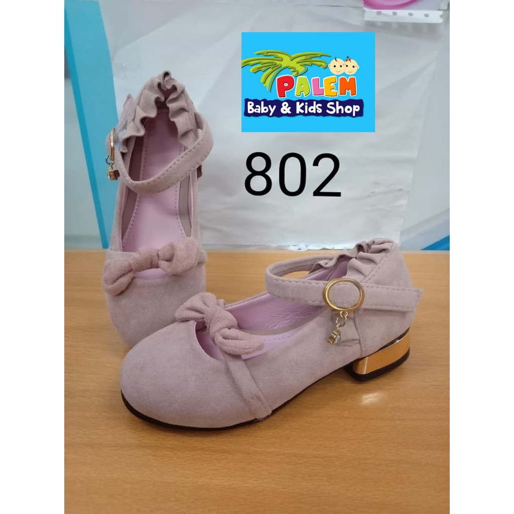 Sepatu Anak Prempuan Casual Flats Tali Ujung Runcing 802