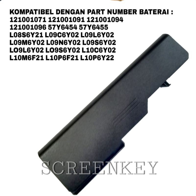 Baterai Batre Laptop Lenovo G460 G465 G470 G475 B470 B570 Z460 V470 V470C B470 B475 V370 L09S6Y02