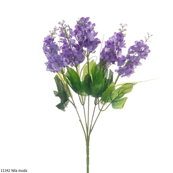 Bunga Plastik Artificial Lavender 1134-Nila muda