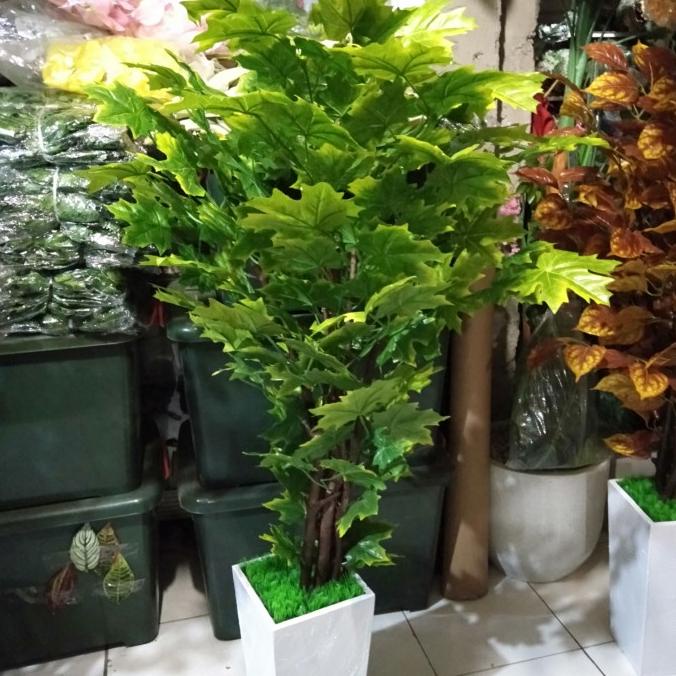 pohon maple hijau bunga plastik/bunga hias/bunga artificial