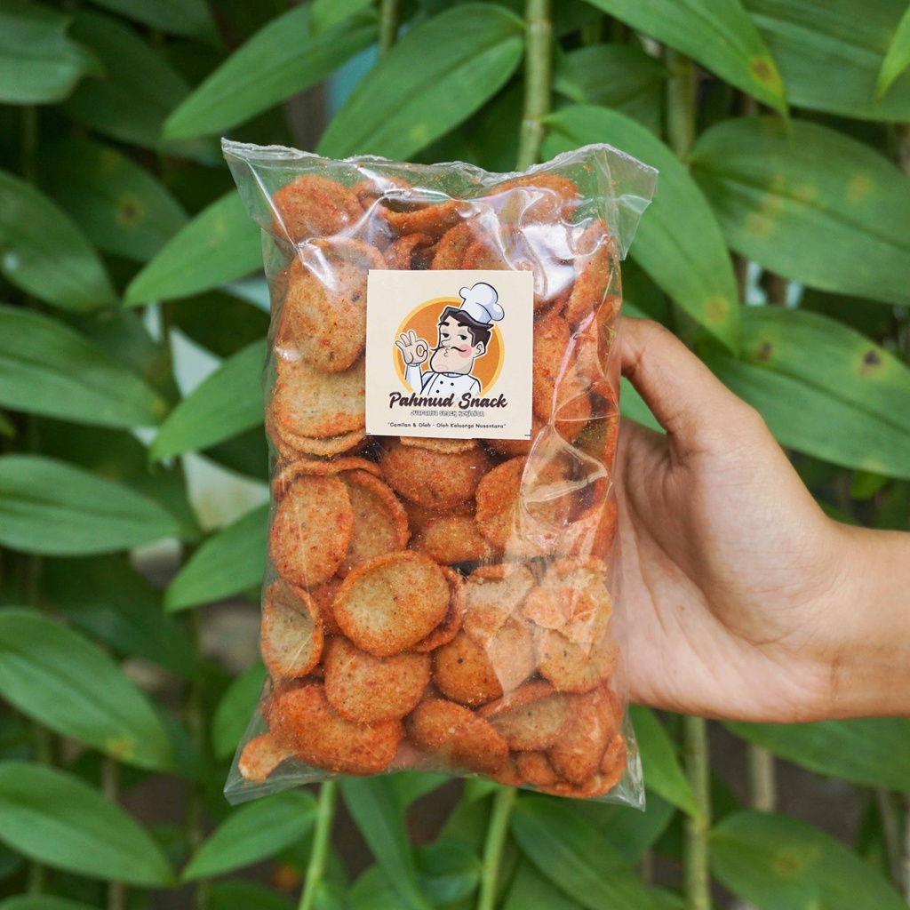 

Camilan Kripik Sosis Pedas Gurih 135 gram