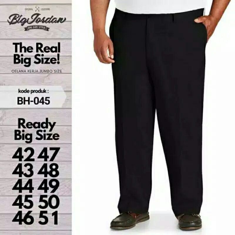 celana panjang formal pria big size,celana panjang kerja jumbo