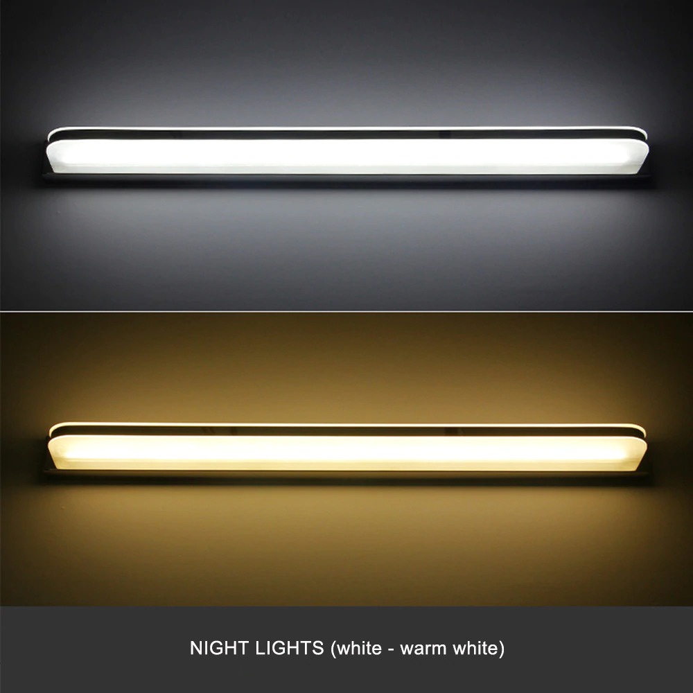 Lampu Cermin LED Modern Linear Wall Cool White 14W 62 cm