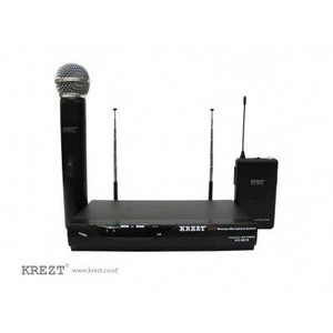 Mic wireless Krezt KX 8818 ( clip on + pegang )