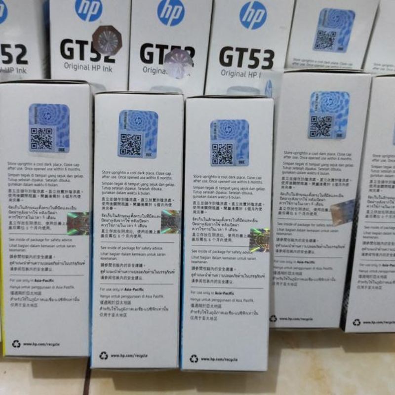 TINTA HP GT52 GT53 CYMBK ink 115/310/315/415/419