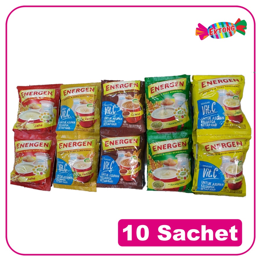 

ENERGEN ( 10 SACHET ) Berbagai Rasa
