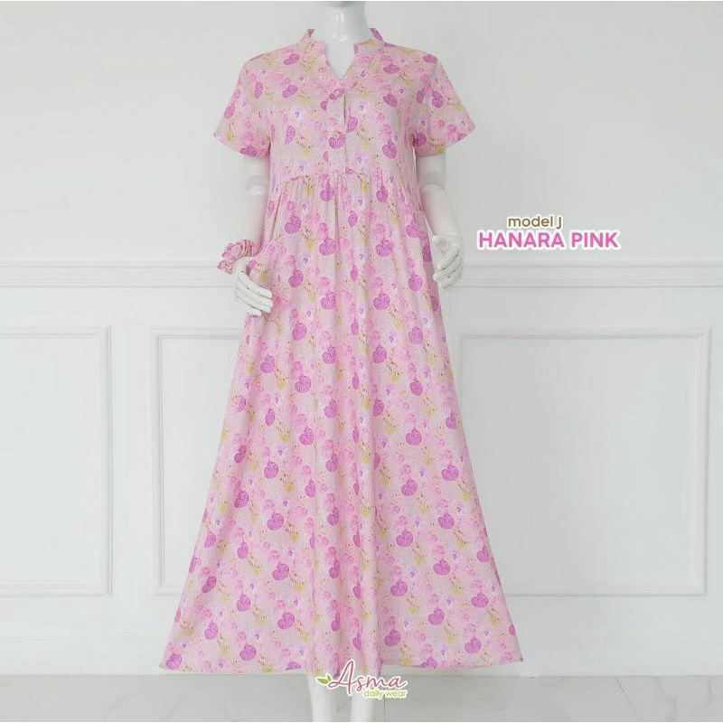 MODEL J HANARA PINK Homedress Daster Asma daily wear Asma dailywear Asmadailywear