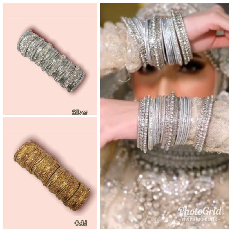 gelang bridal pengantin india/gelang india/gelang keroncong india