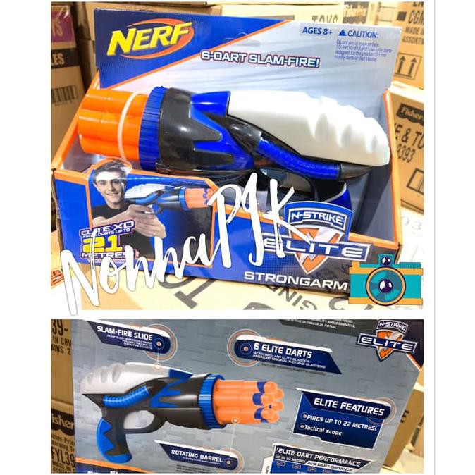 TERMUR@H Pistol KWS Nerf gun Strongarm Slam Fire 6 Darts Revolver Rotating