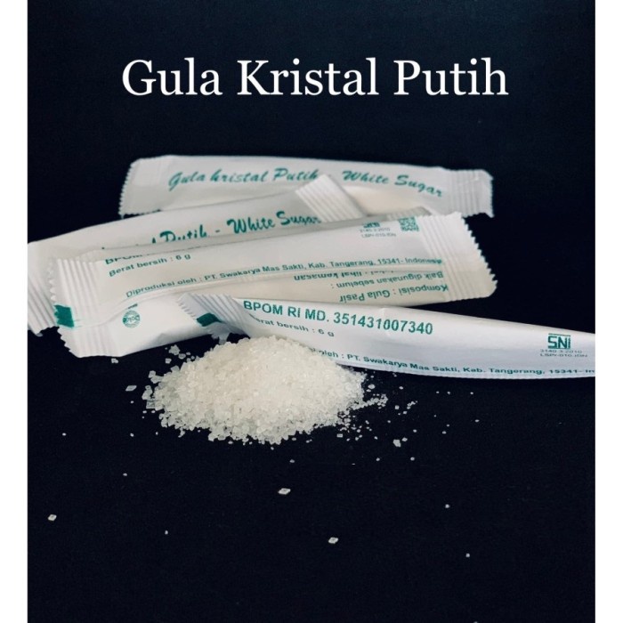 

Gula Pasir Putih Kemasan Sachet stick Higienis (125pcs )