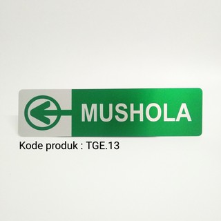 Jual Stiker Sticker Mushola Petunjuk Arah Sholat Sign Anti Air ...