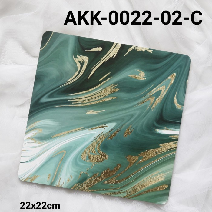 

GR-AKK-0022-02 CAKE BOARD TATAKAN ALAS KUE KOTAK 22CM MARBLE MARMER TERBARU