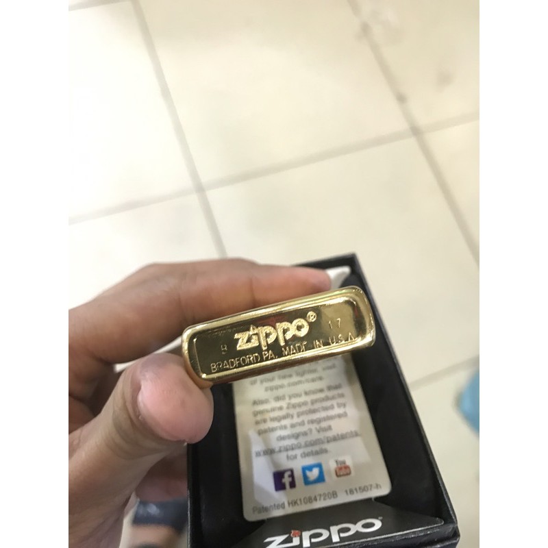 Zippo GOLD Croum Korek Zippo Premium