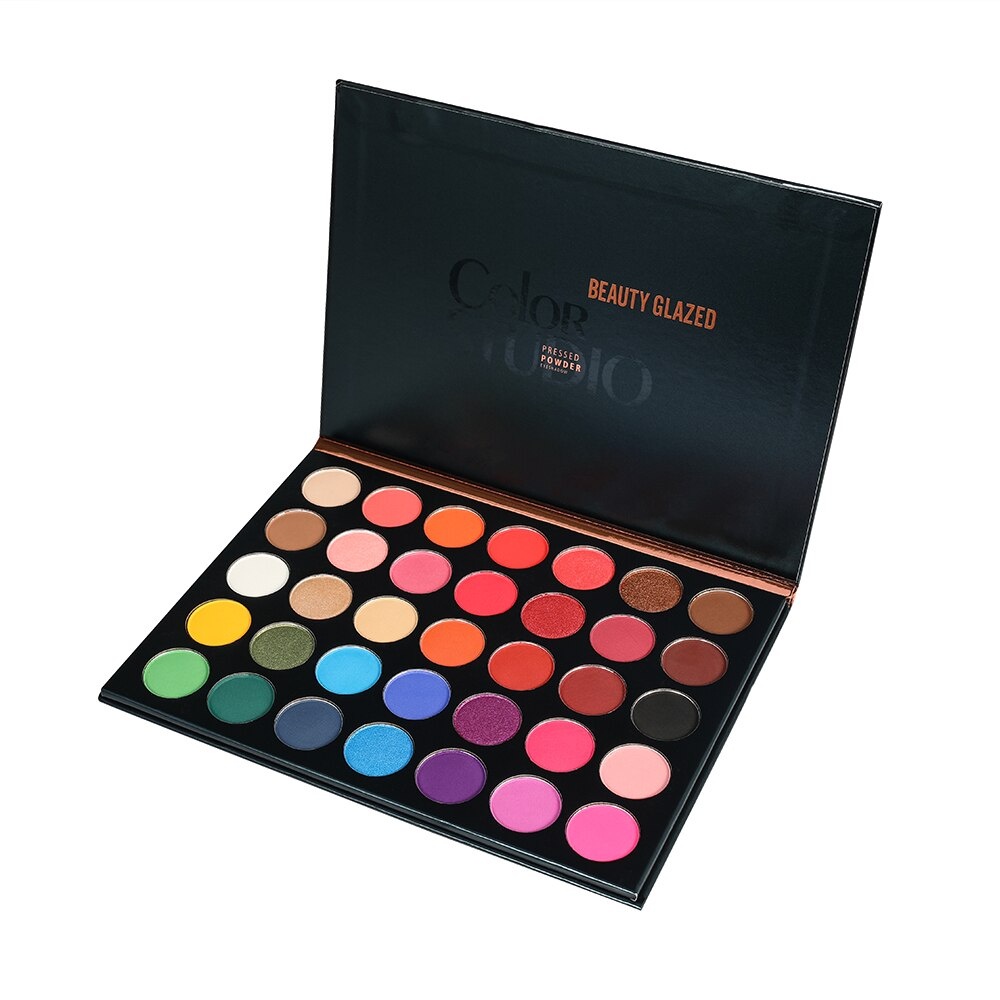 Beauty Glazed Eyeshadow Color Studio Beauty Glazed 35 Color Eyeshadow Matte Eyeshadow Palette BeautyGlazed