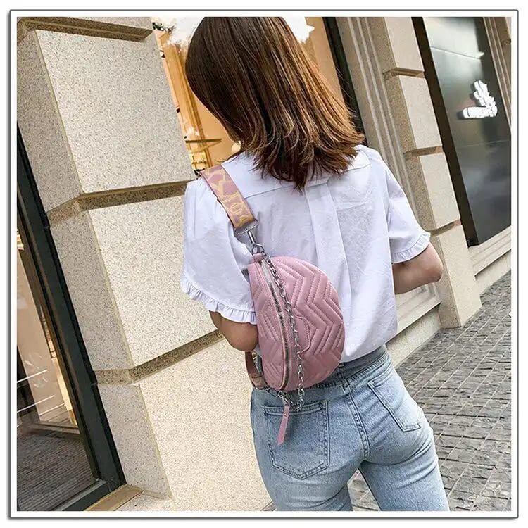 EL 5331 RISCE TAS WAISTBAG TALI MOTIF IMPORT IMPORT WANITA CEWEK PEREMPUAN JAKARTA BATAM