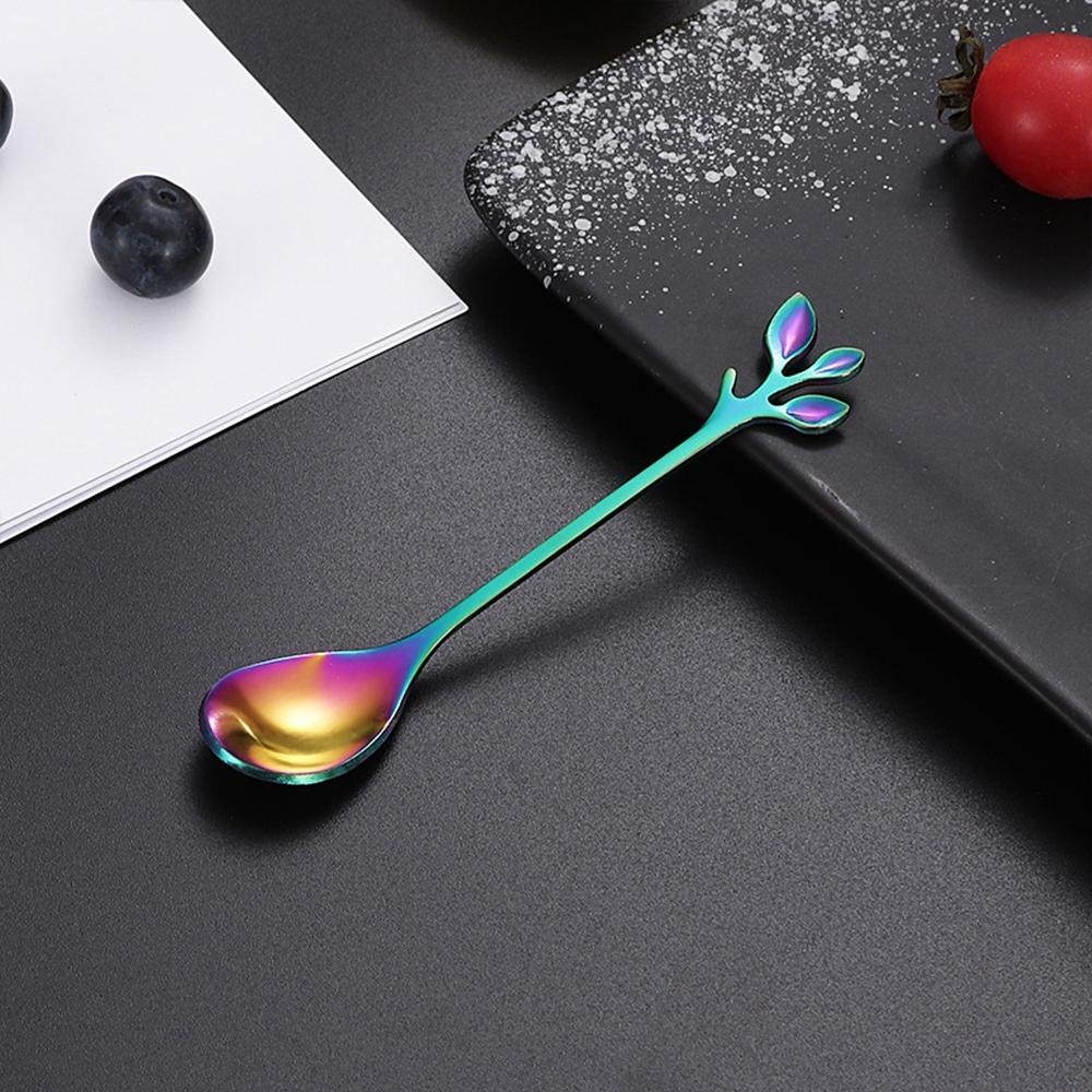 [Elegan] Sendok Kopi Mini Nordic Dessert Tool Bar Perlengkapan Dapur Garpu Rumah