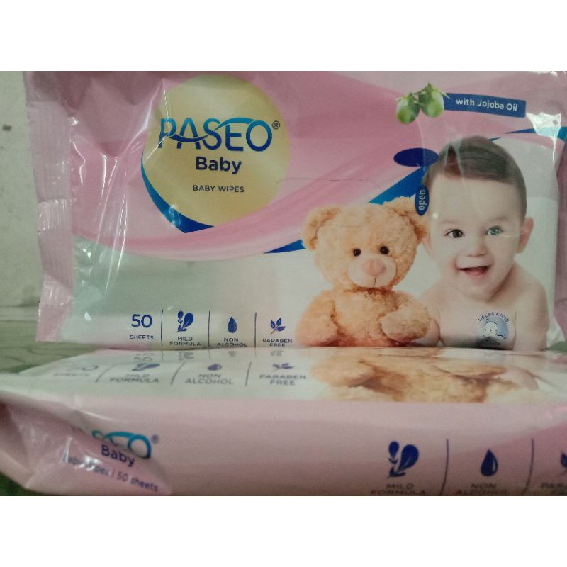 PASEO BABY WIPES/WITH JOJOBA OIL