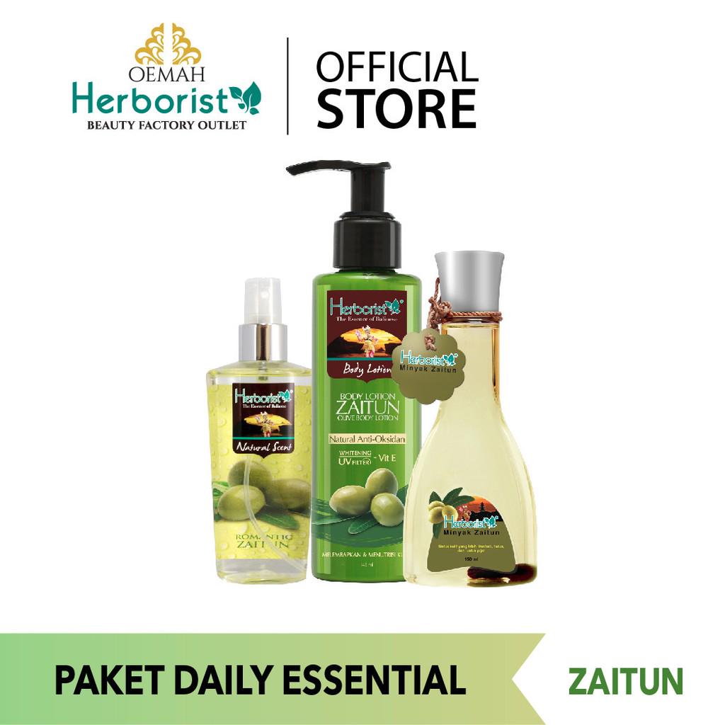 Herborist Body Lotion + Body Scent + Minyak Zaitun Herborist Paket