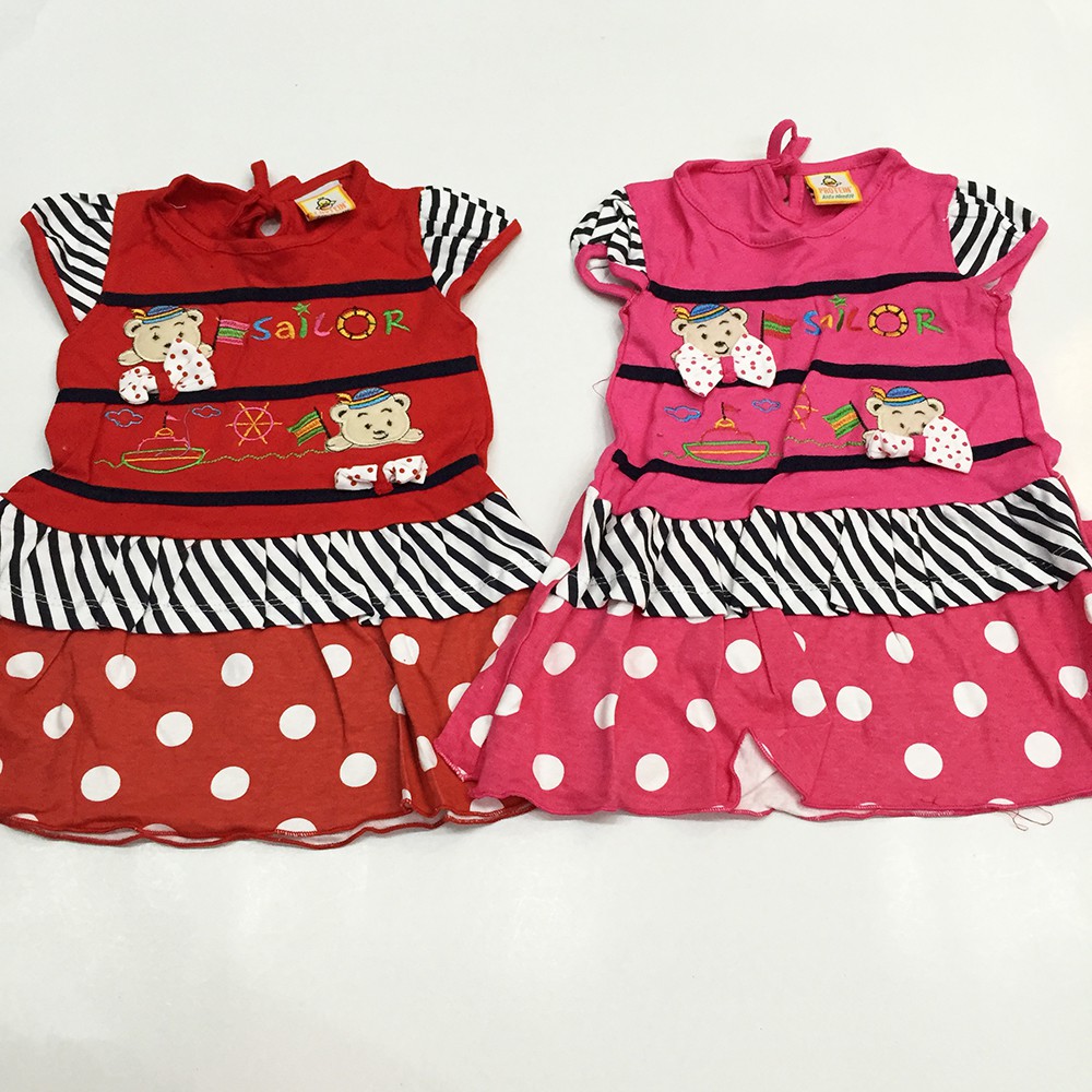 Dress Anak Perempuan Sailor Bear / Dress Bayi