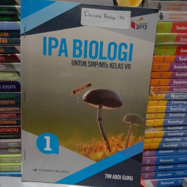 BUKU BEKAS IPA BIOLOGI SMP KELAS 1 ERLANGGA