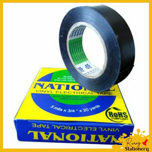

NACHI Isolasi/Lakban Kecil Kabel Listrik Hitam National per 1pcs
