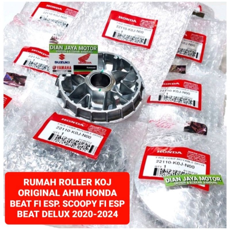Rumah Roller CVT Honda Genio Beat FI eSP Deluxe Scoopy FI 2021-2024 Kode 22110-KOJ-N000 Face Comp Mo