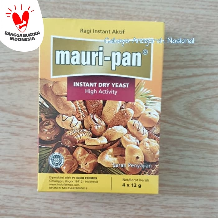 

rg201tg Mauripan Yeast / Ragi Mauripan 4 X 12 Gram Xz20X1Z11
