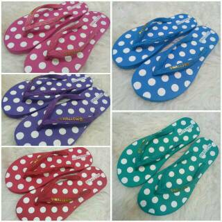  Sandal Swallow POLKADOT  Lucu banget Cute dan Murah 