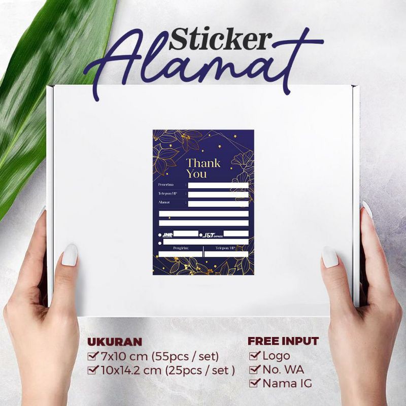 Jual Stiker Alamat Stiker Ucapan Terima Kasih Shopee Indonesia