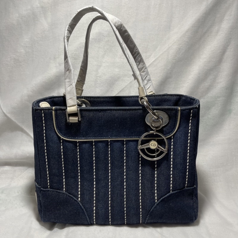 [preloved] Christian Dior Vintage Denim Bag Original Authentic Sling Top Handle
