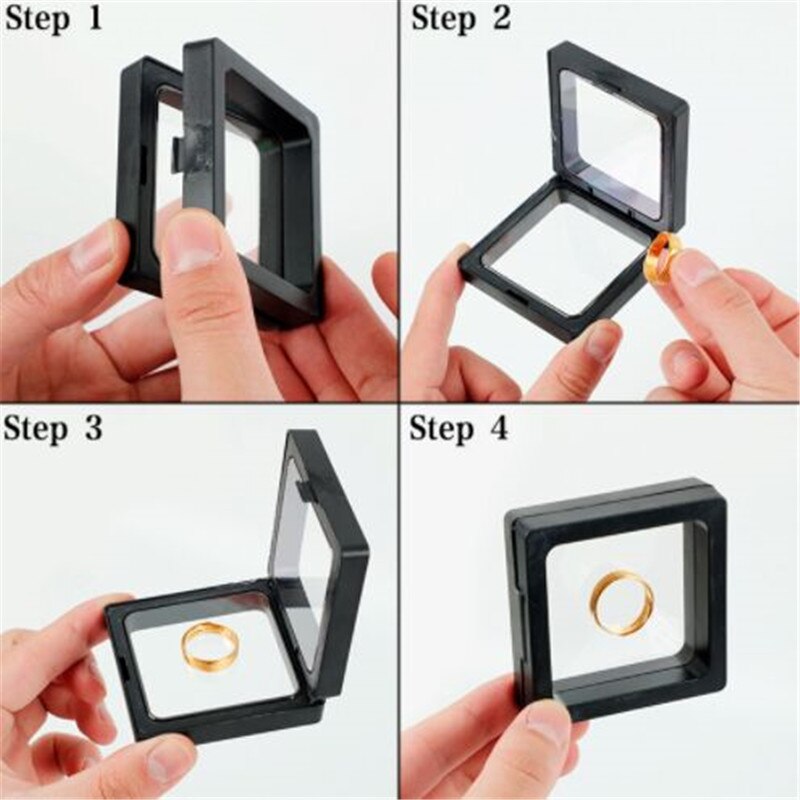 Stand Holder Display Perhiasan Anting Cincin Model Transparan