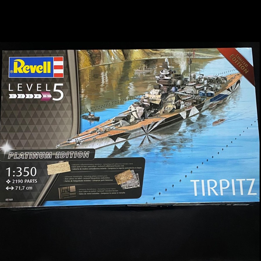 Model Kit Revell Tirpitz Level 5 Platinum Edition Skala 1/350