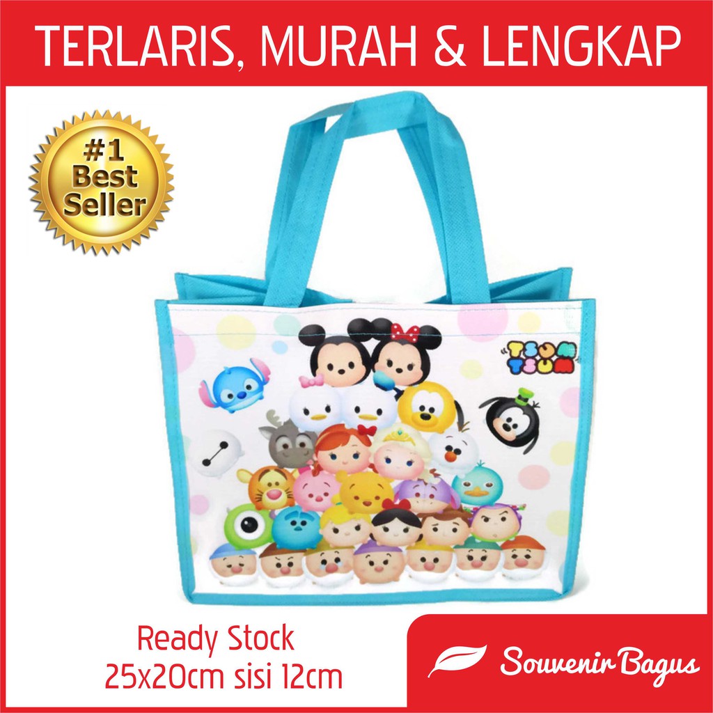 Tas Ultah Tsum Tsum / Tas Souvenir Ulang Tahun Anak Tsum Tsum / Goodie Bag Tsum Tsum