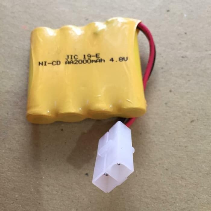 Baterai Mobil Remot 4.8volt Socket 2 Besar Baterai Rc 4.8 Volt