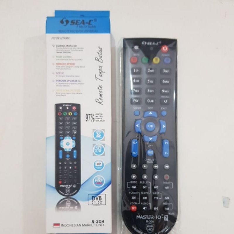 remot SEA-C master HD-7 remote receiver universal TANAKA GOLDSAT K VISION MATRIX VENUS SKY BOX LGSAT