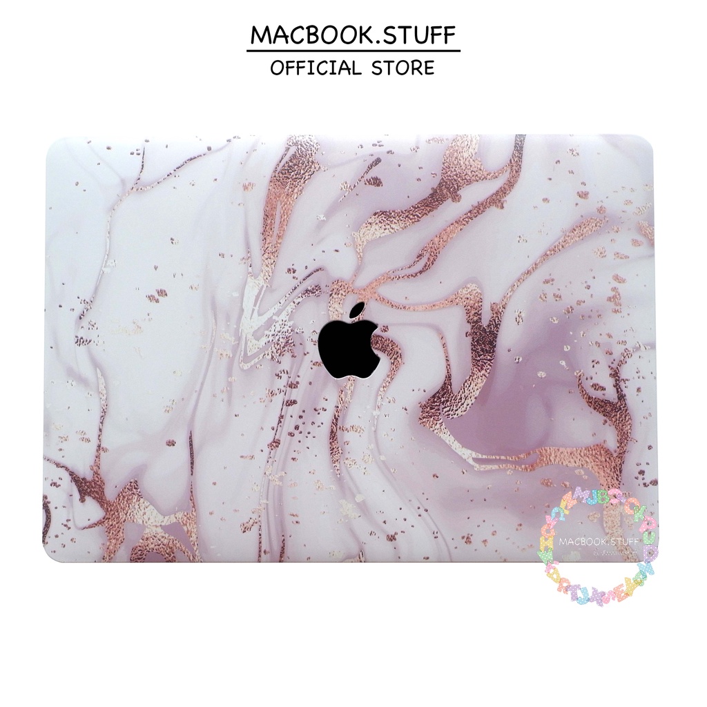 CASE MACBOOK Case DRW MARBLE ROSEGOLD NEW AIR PRO RETINA 11 12 13 14 15 16 INCH NON /  WITH CD ROOM / TOUCHBAR / TOUCH ID / M1 2020 2021 2022