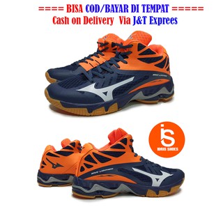  Sepatu  Volly  Mizuno Wave Lightning Z2 WLZ  MID Gratis 