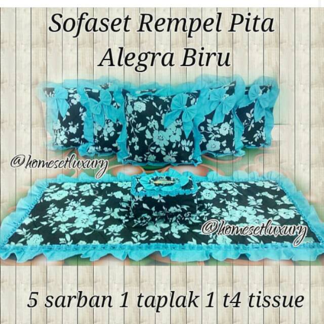 

Sofaset Rempel pita alegra biru