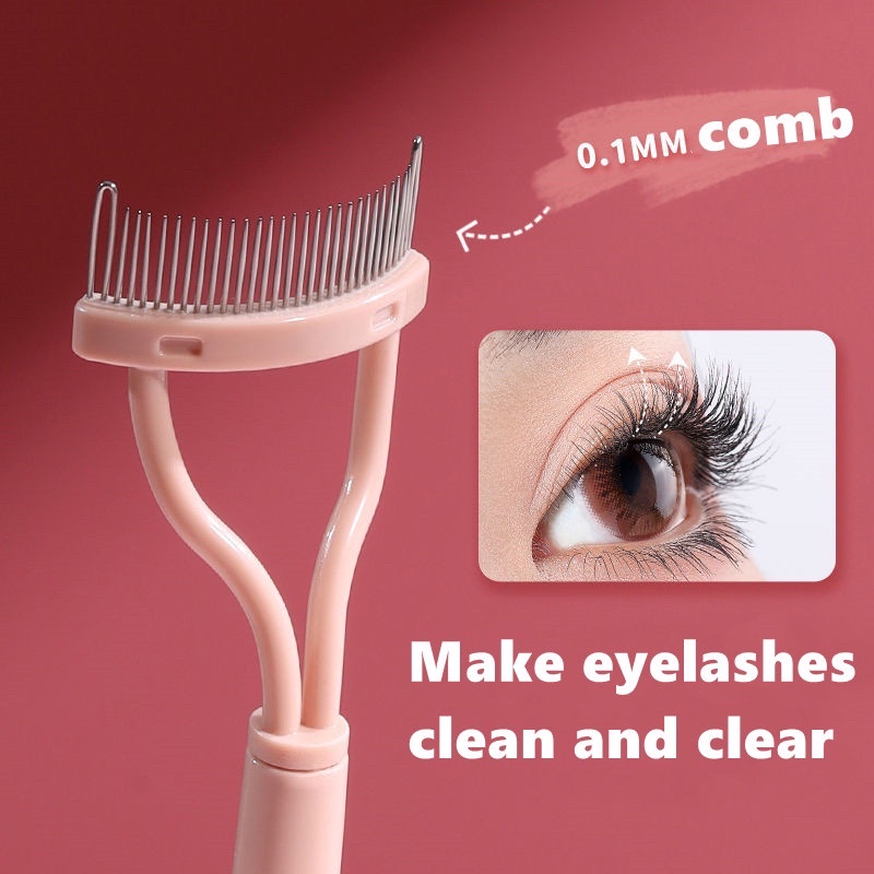 Eyelash Comb - Sisir Bulumata Beauty Makeup Lash Separator Metal Eyelash Brush Comb Mascara Curl Beauty Makeup Cosmetic Tool