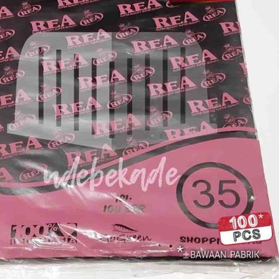 

Kantong plastik packing HD REA tanpa plong 35x50 HITAM