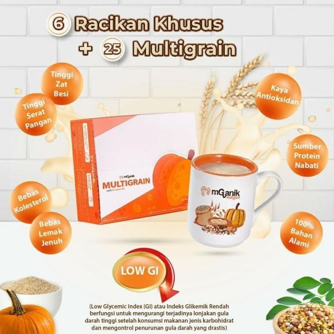 MGANIK MULTIGRAIN ORIGINAL 1 BOX ISI 60 SACHET BPOM 1500 gram