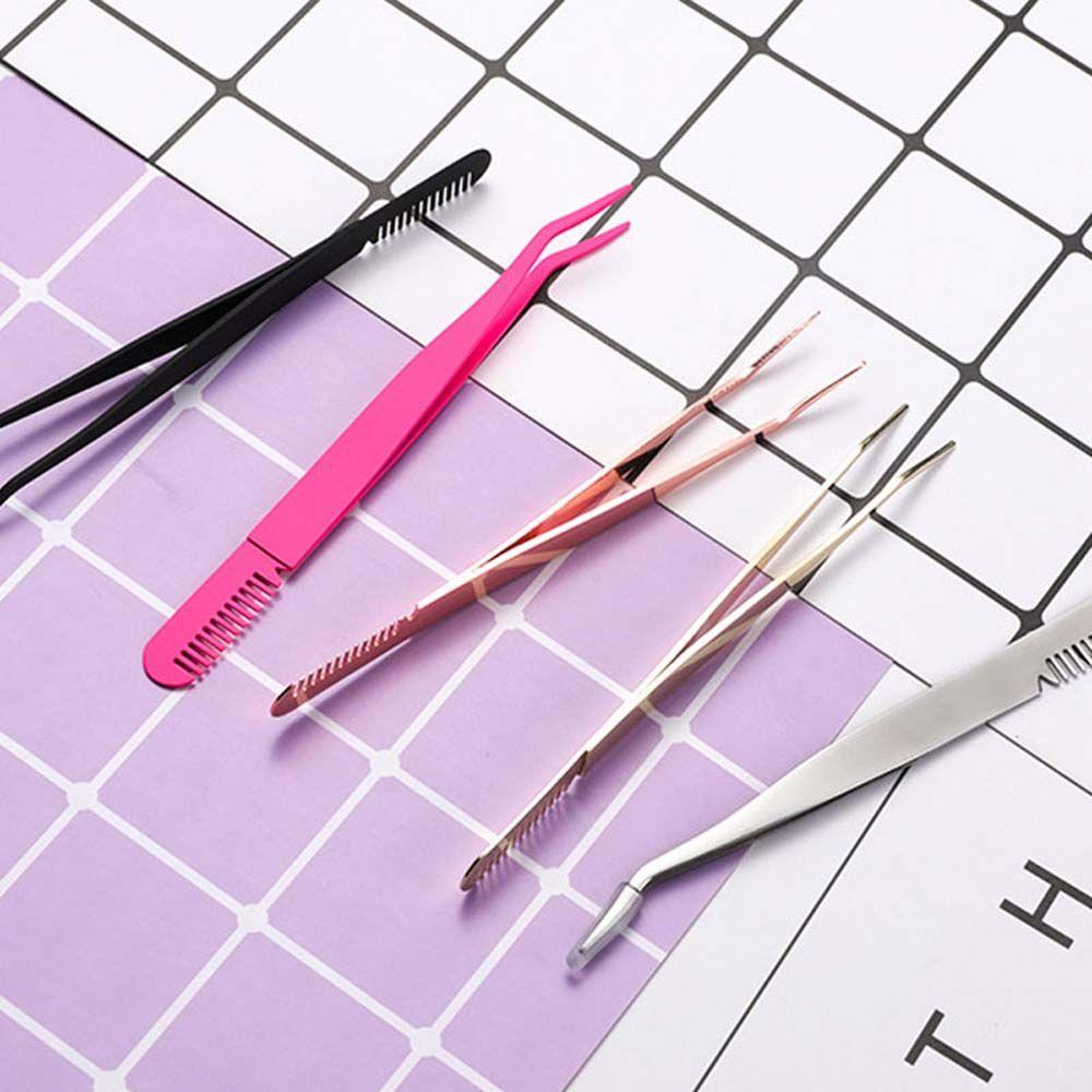 Mxbeauty Sisir Alis Klip Profesional Multifungsi Stainless Steel Penghilang Bulu Alat Makeup Eyelash Extension Eyelash Nipper