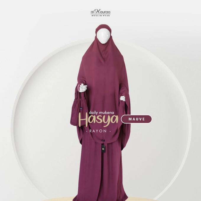 Ori&Terjamin Mukena Hasya Alhauraa - Rayon-Mauve