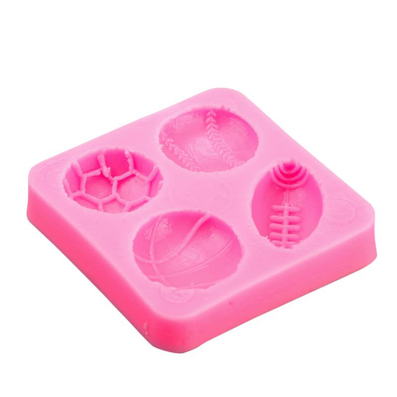 3D Silicone Mold Fondant Cake Decoration - Sport Ball