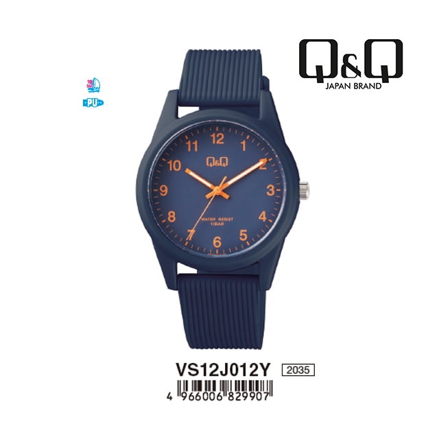 Q&Q QNQ QQ ORIGINAL ANALOG WATCH JAM TANGAN PRIA WANITA TALI KARET VS12 VS12J VS12J012Y