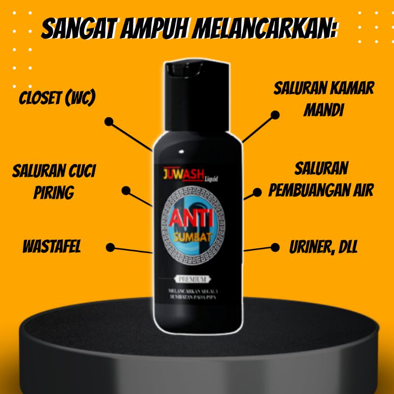 OBAT WC MAMPET PEMBERSIH SALURAN PIPA AIR PELANCAR SALURAN AIR TERSUMBAT  WASTAFEL KLOSET MAMPET