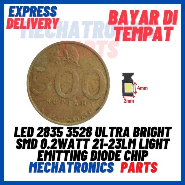 [DSP-9406] LED 2835 3528 ULTRA BRIGHT SMD 0.2WATT 21-23LM LIGHT EMITTING DIODE CHIP