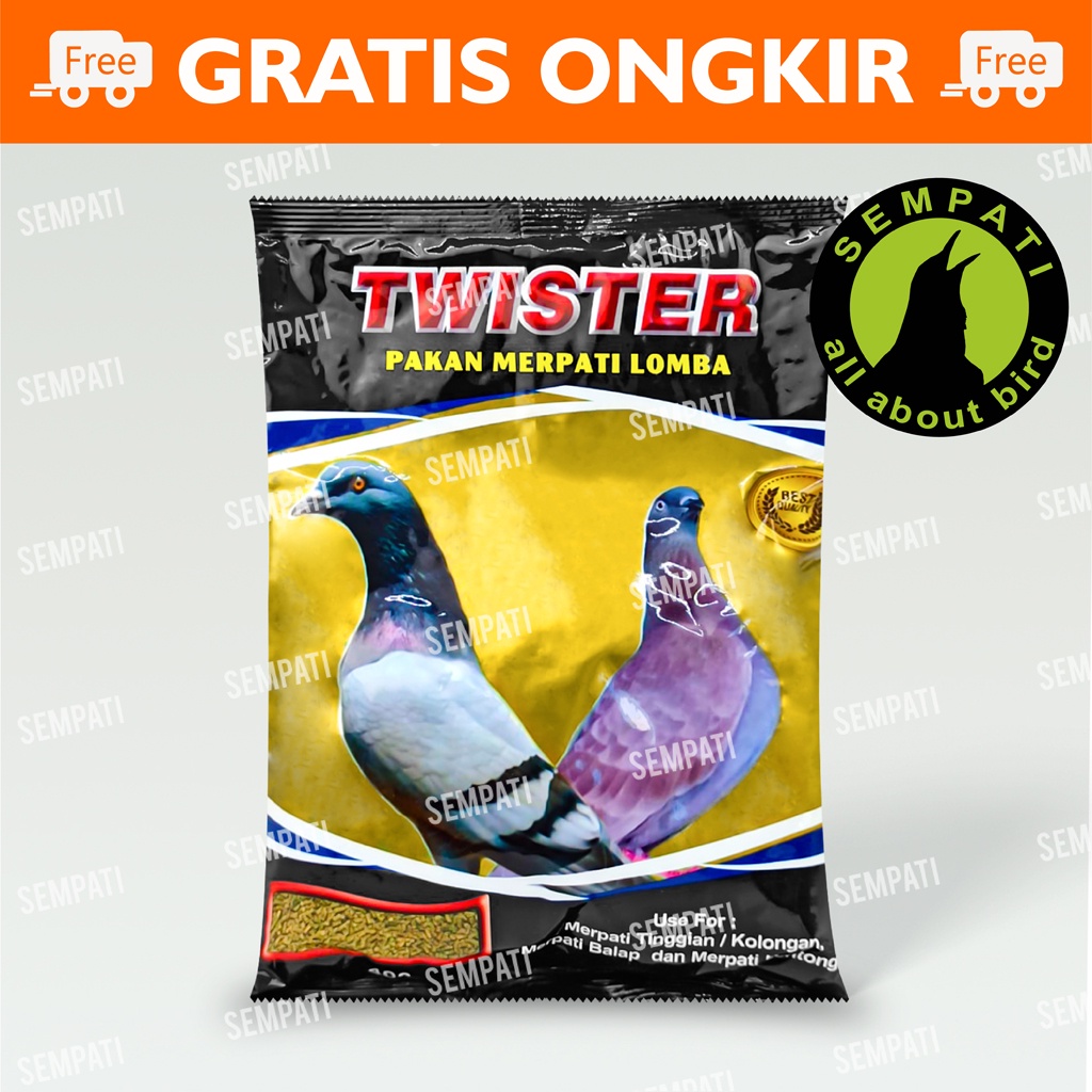 TWISTER MERPATI LOMBA PELLET PELET PAKAN MAKANAN BURUNG MERPATI BALAP DARA DORO LOMBA PELET MERPATI LOMBA BURUNG DARA POS TWISTER PREMIUM